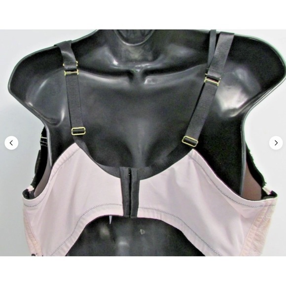 Cacique Seriously Sexy Lightly Lined Balconette Bra 42F Lipstick Black Lace - Picture 5 of 9